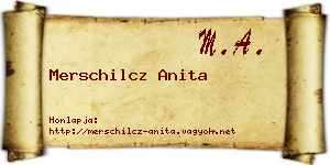 Merschilcz Anita névjegykártya